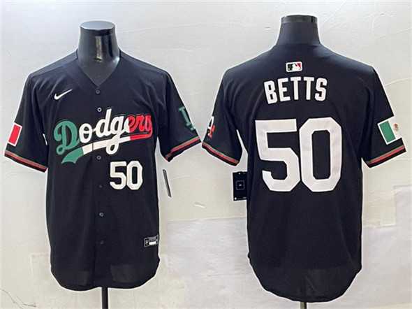 Men's Los Angeles Dodgers #50 Mookie Betts Black Mexico Flag Limited Stitched Jersey,We sell and wholesale Men's Los Angeles Dodgers #50 Mookie Betts Black Mexico Flag Limited Stitched Jersey on line form chian!